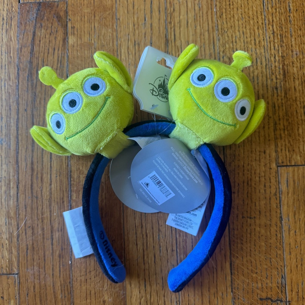 Disney Parks Toy Story Little Green Men Alien Plush Headband New With Tags